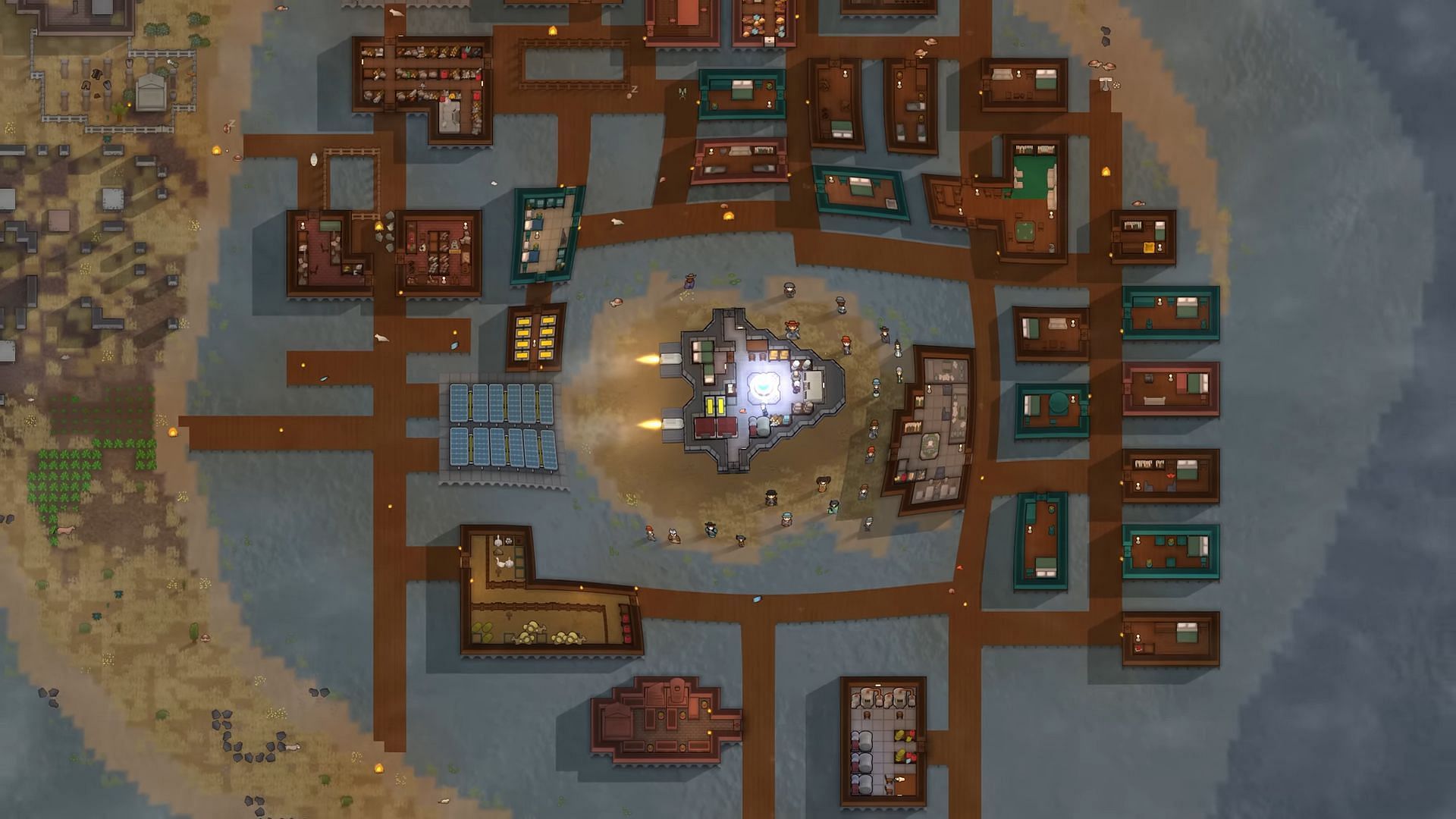 Gravship in RimWorld Odyssey (Image via Ludeon Studios)